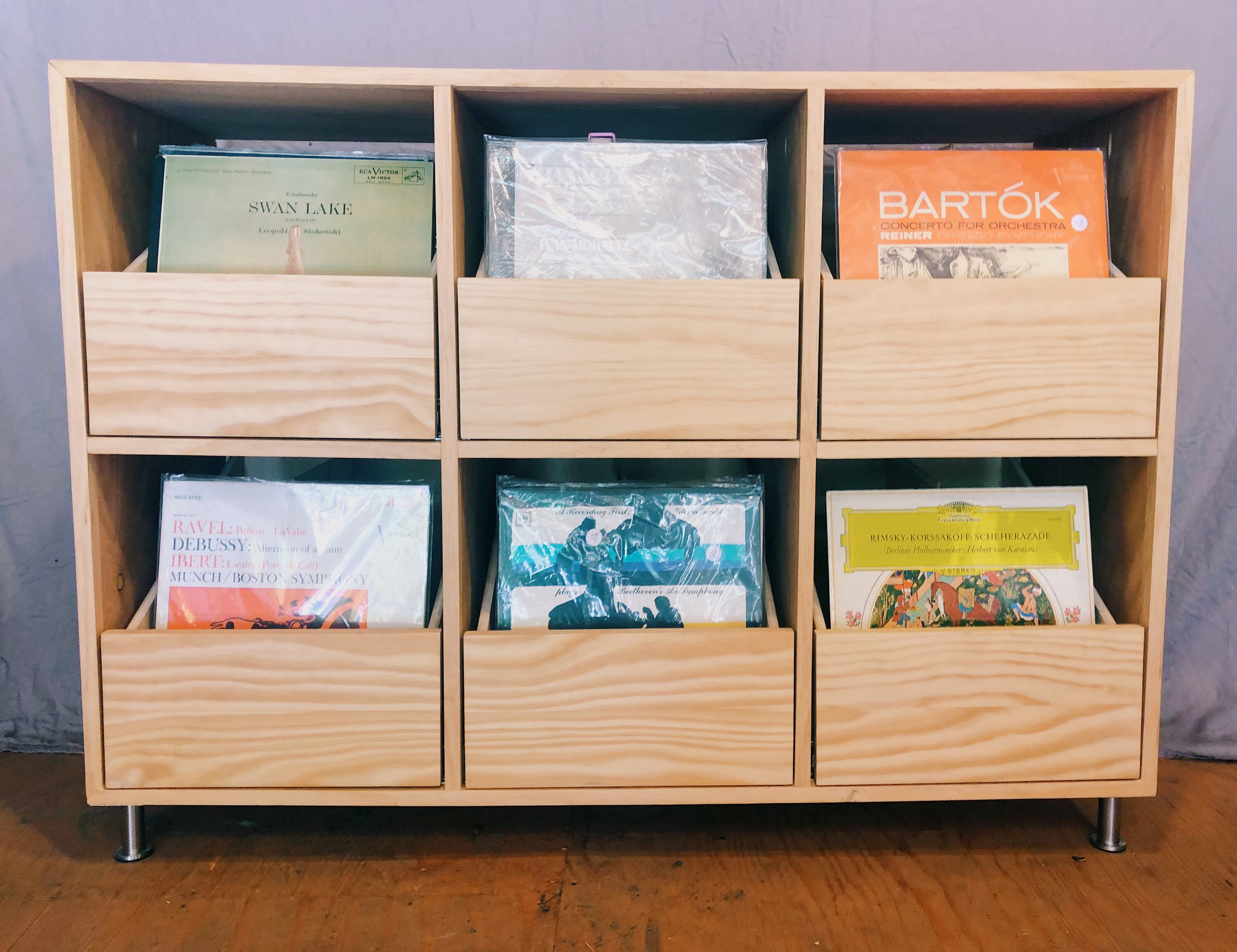 Record Storage Cabinet 6 Drawer Etsy