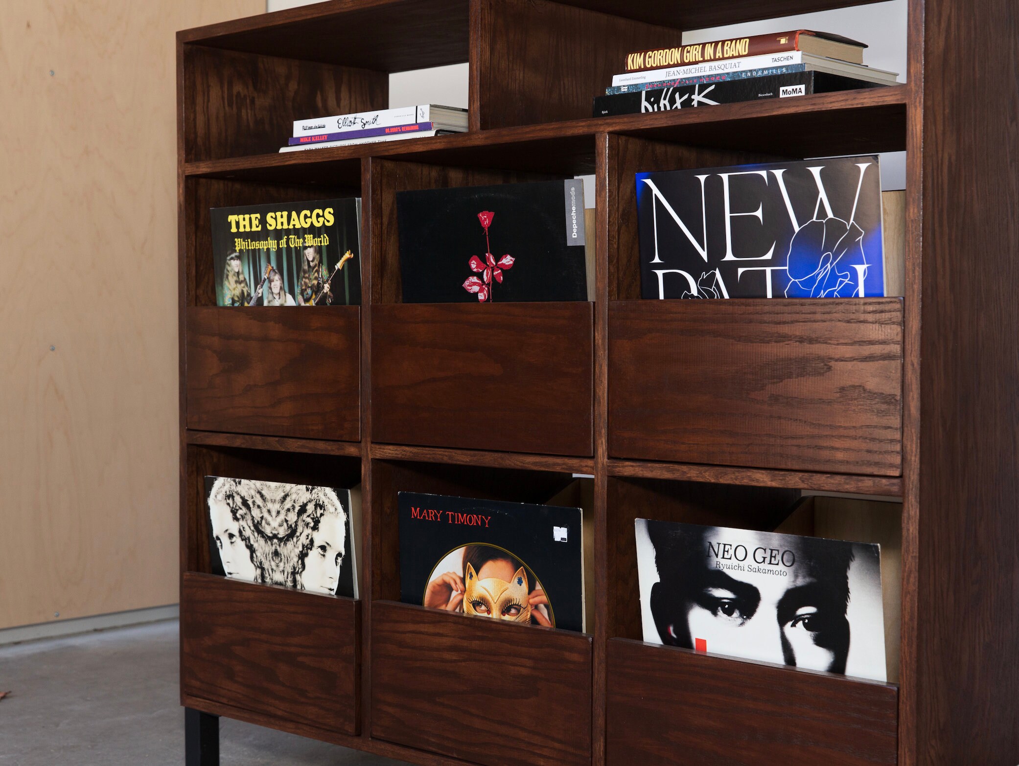 Custom Handcrafted Vinyl Record Storage Cabinet, 6-drawer, With ...