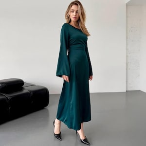 Dark Green Bodycon - Etsy