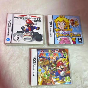 Nintendo DS Game Princess Peach,Mario Kart,Mario Party DS EUR