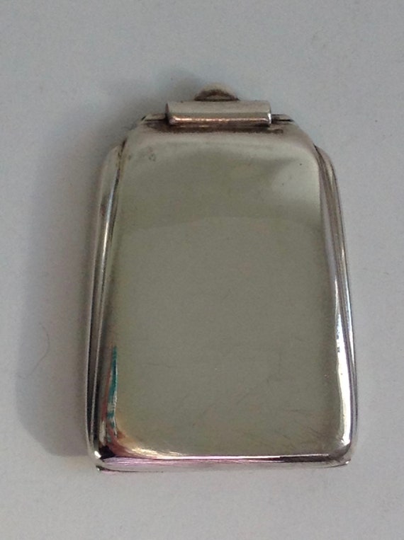 Antique Art Deco sterling silver compact mirror ca