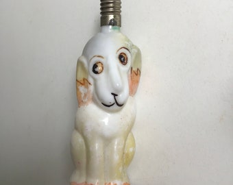 Antique Milk Glass Christmas Light.  Dog Lamp bulb.