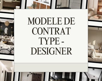 Plantilla de contrato de diseñador de interiores (Word) + hoja explicativa en PDF | Gane credibilidad y asegure las misiones de sus clientes