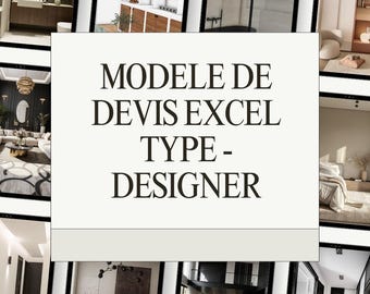 Cotización Modelo + Propuesta de Honorarios para Diseñador de Interiores | Excel + Word | Plantillas profesionales para proveedores de diseño y desarrollo