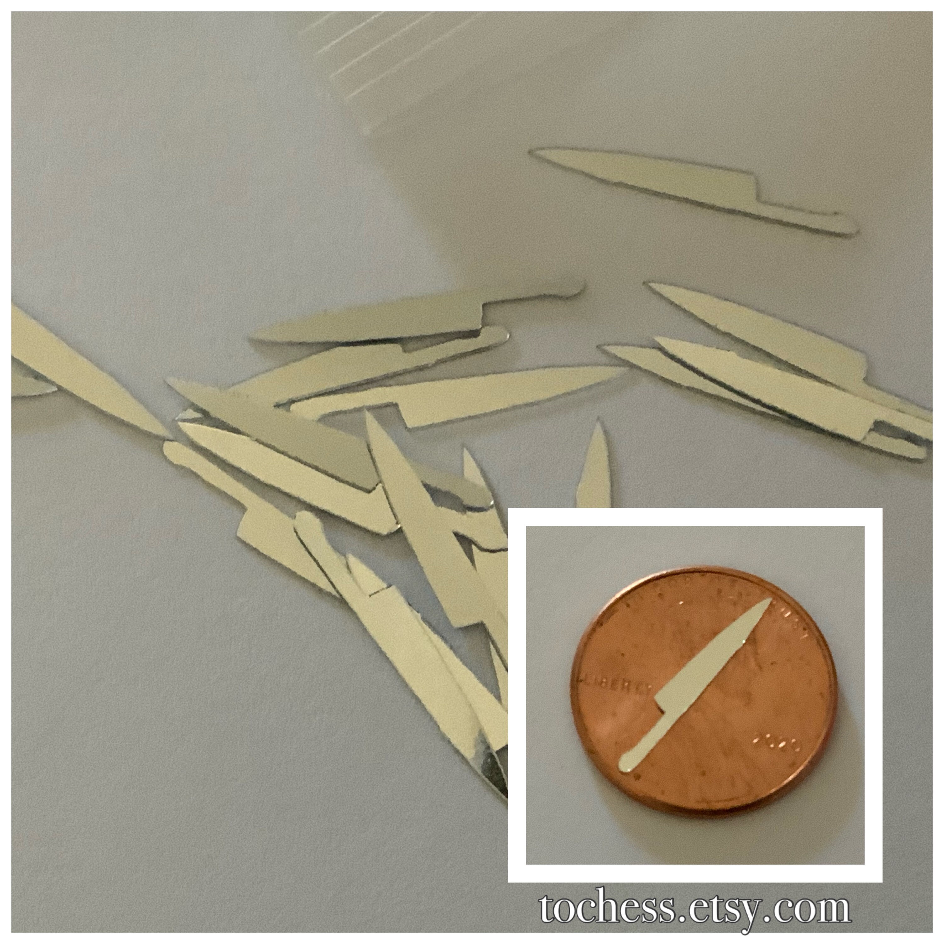 Knife Foilfetti/ Table Scatter for Parties, card inserts, tumblers  S…