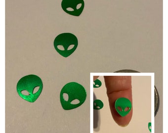 Alien Green Foilfetti/Glitter Confetti 50+ pieces