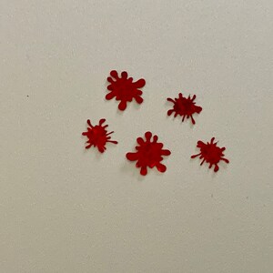 Blood Spatter Foilfetti/ Glitter Confetti 50 pieces image 7