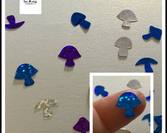 Magic mushroom Foilfetti/ Glitter Confetti 50+ pieces