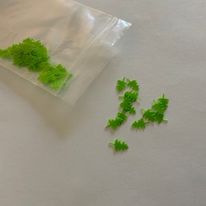 50 Pieces of Green Tree Plastic Confetti /Table Scatter design 2 image 2