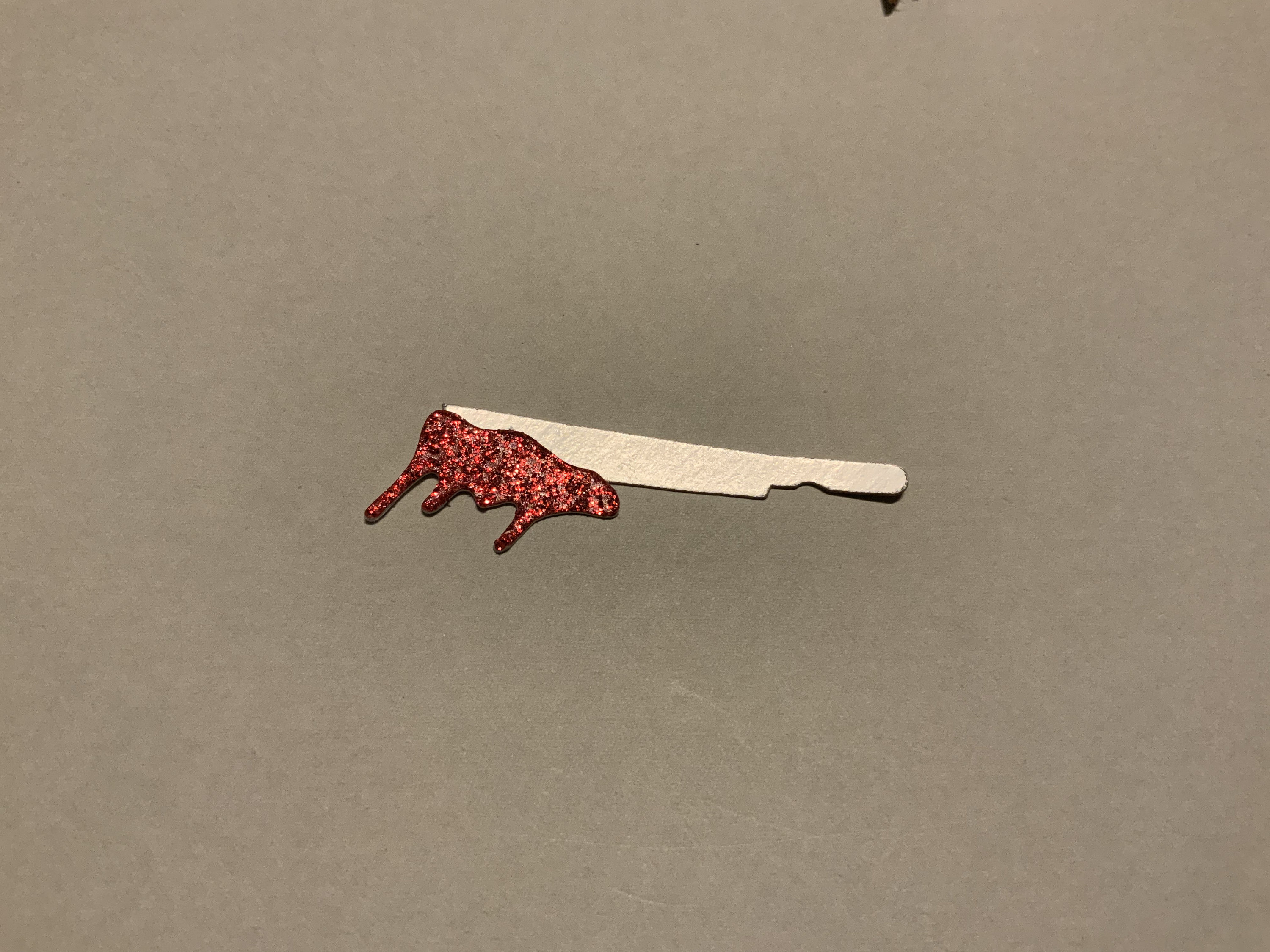 Cardstock Knife and Blood Confetti/Table Scatter/Card Etsy