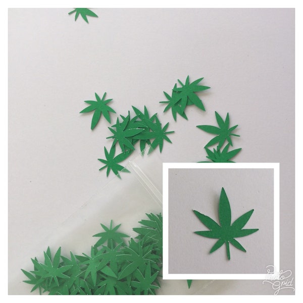 Marijuana Confetti/ Table Scatter 100+ pieces card stock