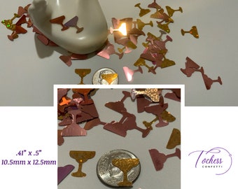 Champagne Glasses Foilfetti/ Glitter Confetti 50+ pieces