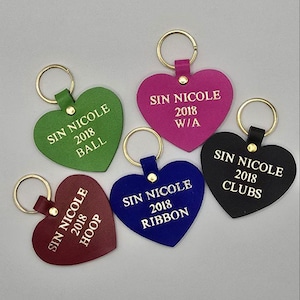 Rhythmic Gymnastics Leather Keychain – Personalized Accessory for Gymnasts
