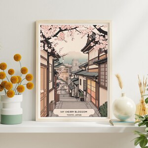 canva ai degitai art template　sakura12 cherry blossom art Antique Sakura Tree Vintage Japanese Wall Art Antique Sakura Tree
