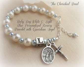 baptism rosary boy