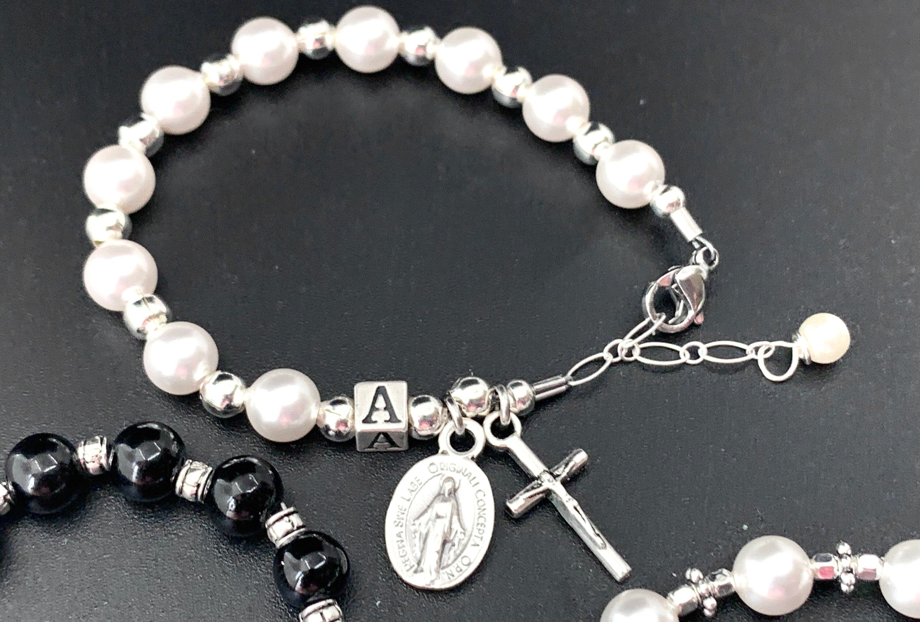 Catholic Baptism Personalized Gift Rosary Set for Baby Etsy