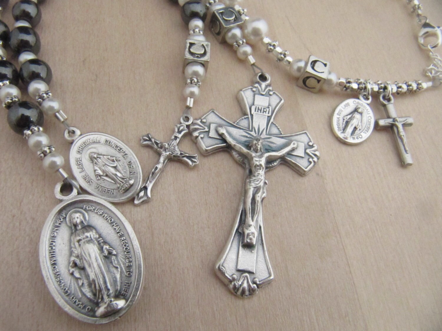 Catholic Baptism Godparent/Parent and Baby Boy Gift Set Etsy Nederland