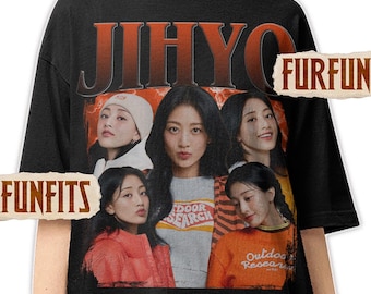 ジヒョ ユニセックス シャツ、ジヒョ グラフィック T シャツ、TWICE