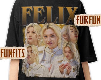 Limited FELIX Stray Kids Shirt - Vintage Graphic Felix Shirt - Retro Felix Merch - Official Felix Concert Tshirt - Felix Idol Shirt | Fits11