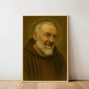 Saint Padre Pio Portrait: Catholic Home Decor (Digital Download