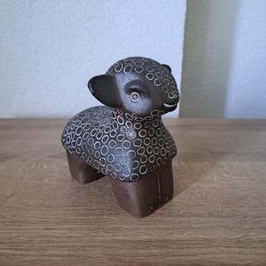 Handmade Porcelain Sheep Figurine, Ceramic Animal Decor, Lamb Decor, Handmade Ceramic Figurine, Porcelain Gift, Vintage Animal Gift, Decor,