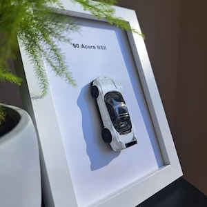 Cadre 3D Acura NSX Hot Wheels : décoration de voitures de collection