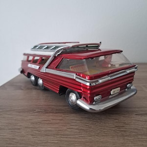 Vintage Shanghai Bus Tin Toy, Old China Bus, Old China Tin Toy, 1950 Bus Toy, Electric Tin Bus, Vintage Gift, Vintage Tin Toy, 1950 Toy