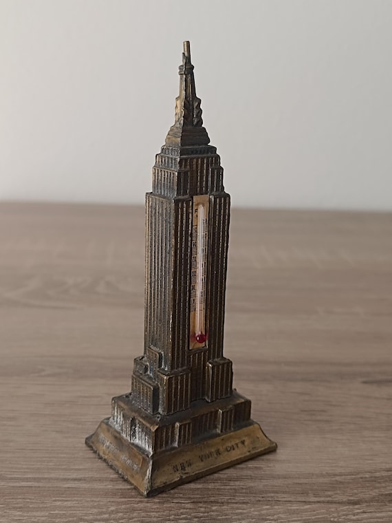 Vintage Empire Bay Metal Thermometer: NYC Industrial Desk Decor - Etsy