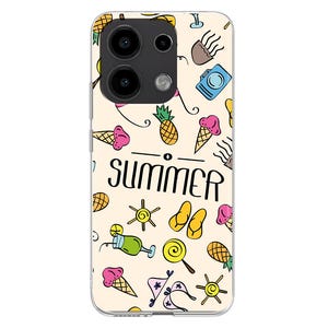 Summer beach print soft silicone Phone Case for Xiaomi Redmi Note 13 12 11 10 PRO Plus 9S Mi 8 9 SE Mi 10 Lite 11T Pro 12X print vacation