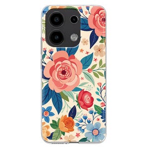 Colorful Flowers Silicone Phone Case for Xiaomi Redmi Note 13 12 11 10 PRO Plus 9S Xiaomi Mi 8 9 SE Mi 10 Lite Xiaomi 11T Pro 12X floral