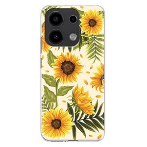 Sunflowers soft Silicone Phone Case for Xiaomi Redmi Note 13 12 11 10 PRO Plus 9S Mi 8 9 SE Mi 10 Lite 11T Pro 12X natural summer flowers