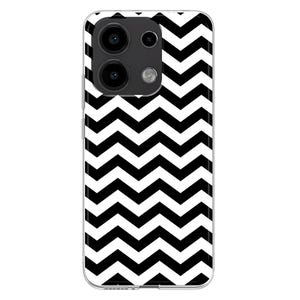 Abstract black zigzag Lines Silicone phone Case for Xiaomi Redmi Note 13 12 11 10 PRO Plus 9S casing Mi 8 9 SE Mi 10 Lite 11T Pro 12X cover