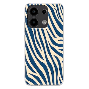 Zebra Blue Strips soft Case for Xiaomi Redmi Note 13 12 11 10 PRO Plus 9S Xiaomi Mi 8 9 SE Mi 10 Lite Xiaomi 11T Pro 12X abstract cover