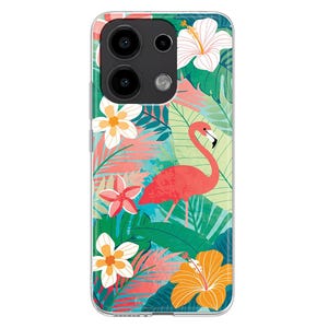 Tropical Flamingo Silicone Phone Case for Xiaomi Redmi Note 13 12 11 10 PRO Plus 9S Mi 8 9 SE Mi 10 Lite 11T Pro 12X jungle leaves flowers