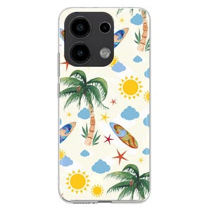 Summer beach print soft silicone Phone Case for Xiaomi Redmi Note 13 12 11 10 PRO Plus 9S Mi 8 9 SE Mi 10 Lite 11T Pro 12X surf vacation