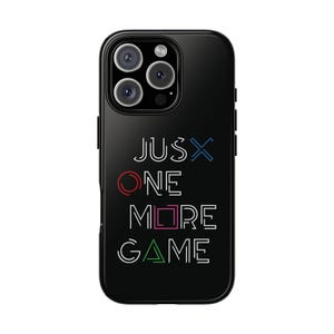 Funny Gaming black Tough Phone Case for iPhone 16 Pro Max 15 iPhone 14 Plus 13 Mini 12 11 10 iPhone XS Max XR X games shockproof cover