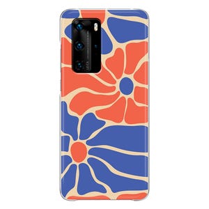 Floral matisse soft Phone Case Huawei P40 Lite Pro P50 P30 P20 P10 P9 P8 P Smart 2021 2020 2019 Plus Mate 30 Lite 20 10 flower cover
