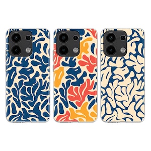 Abstract blue Coral Case for Xiaomi Redmi Note 13 12 11 10 PRO Plus 9S Xiaomi casing Mi 8 9 SE Mi 10 Lite Xiaomi 11T Pro 12X Matisse cover