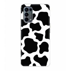 Koeienhuid print zwart-wit zachte case voor Oppo Reno 7 6 Pro Find X5 Pro X3 Lite Oppo A93 A73 A57s A55 A53 A51 A16 boerderijdieren geklets