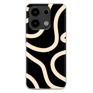 Abstract black waves Case for Xiaomi Redmi Note 13 12 11 10 PRO Plus 9S Xiaomi casing Mi 8 9 SE Mi 10 Lite Xiaomi 11T Pro 12X Matisse cover