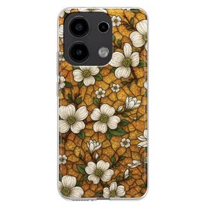 White Flowers Silicone Phone Case for Xiaomi Redmi Note 13 12 11 10 PRO Plus 9S Mi 8 9 SE Mi 10 Lite Xiaomi 11T Pro 12X floral spring