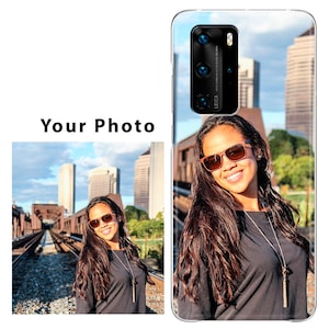 Personalized with Photo soft Phone Case Huawei P40 Lite Pro P50 P30 P20 P10 P9 P8 P Smart 2021 2020 2019 Plus Mate 30 Lite 20 10 Custom