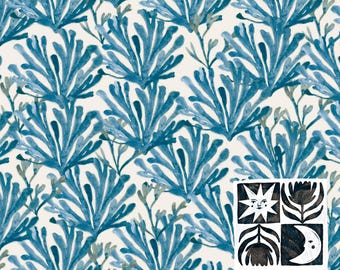 Patrón sin costuras de algas marinas, patrón digital submarino, patrón de acuarela marina, descarga digital, uso comercial