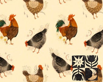 Huhn Musterdesign, Bauernhof Digitales Papier, Aquarell Muster, digitaler Download, kommerzielle Nutzung
