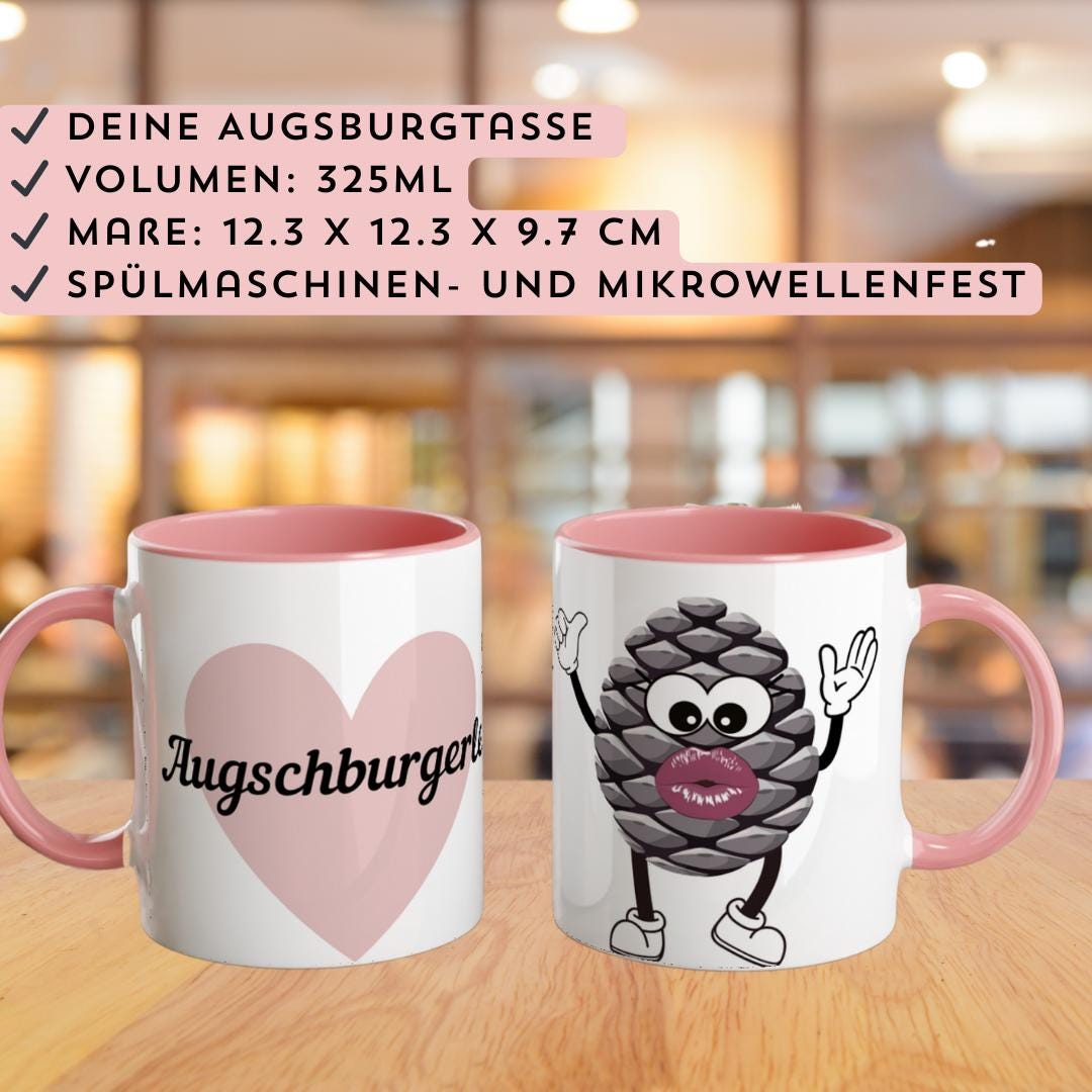 FC Augsburg FCA Kaffeetasse – Roter Becher Mit Grün-weißen Streifen – 0,3l, Spülmaschinenfest FC Augsburg FCA Kaffeetasse – Roter Becher Mit Grün-weißen Streifen – 0,3l, Spülmaschinenfest