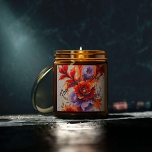 Aromatherapy Candle| Black Owned Luxury Candle| Spicy Cozy Candle| Flamboyant by Nature Cinnamon Chai Candle| Gifts for Her| Gift for Home