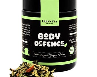 Body Defence – Organic Green Tea with Moringa & Turmeric | Detox Tea | 50g Premium Tea Blend