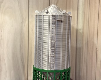 1/64 Scale 30,000 Bushel Hopper Bin. 3d printed