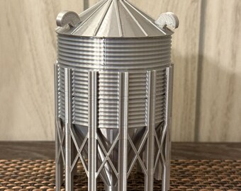 1/64 scale 2,800 bushel overhead hopper bin. 3d printed