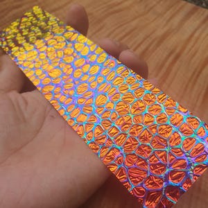 Dichroic Film Red Mattrix-Hight Quality Dichroic USA, Ring inlay, inlay handmade